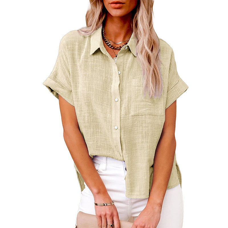 Sonia – Comfy Casual Button-Up Blouse