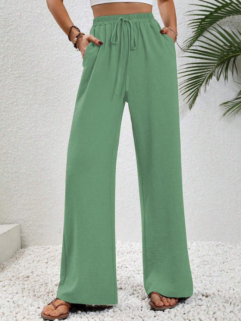 Betty – Casual Wide Leg Drawstring Trousers