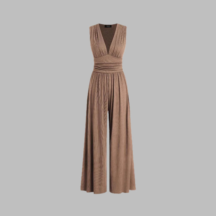 Angela – Elegant Ruched Casual Jumpsuit