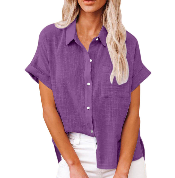 Sonia – Comfy Casual Button-Up Blouse