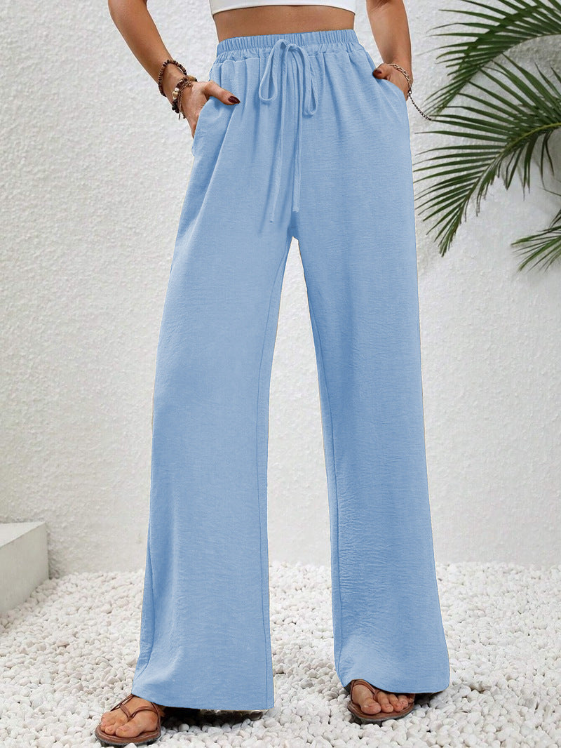 Betty – Casual Wide Leg Drawstring Trousers