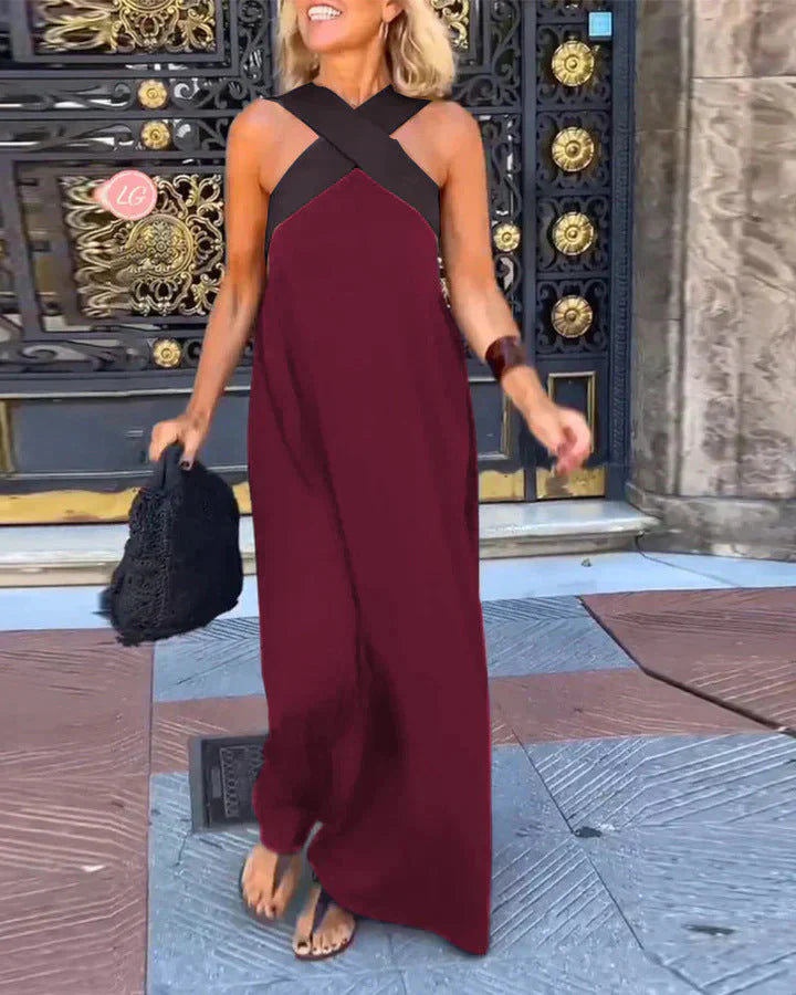 Hazel – Wrap-Front Maxi Dress