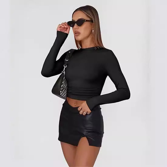 Angela – Chic Asymmetrical Flounce Sleeve Blouse