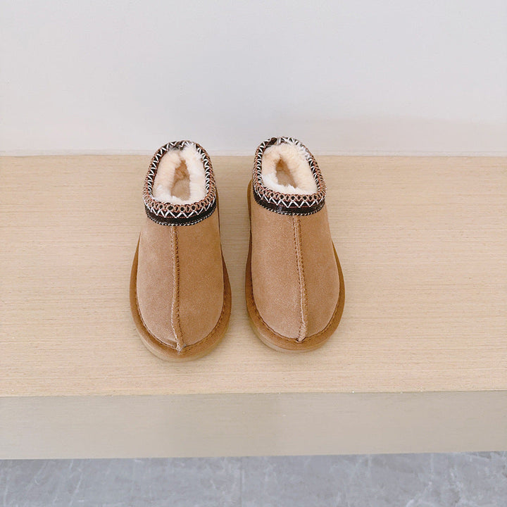 Jean – Comfy Fluffy Suede Braided Outdoor Slippers