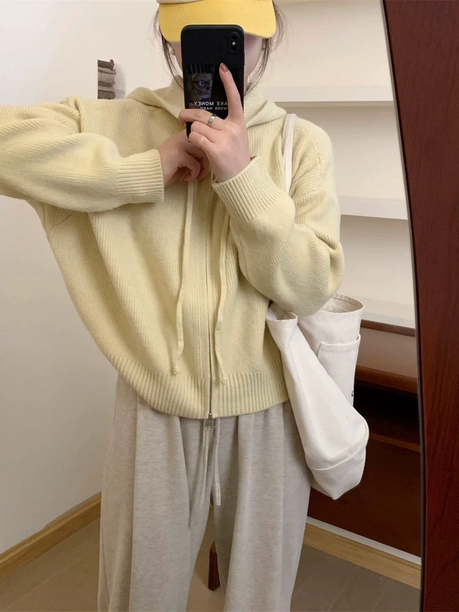 Arlene – Cosy Long Sleeve Hooded Cardigan