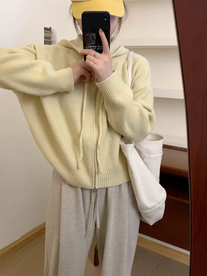 Arlene – Cosy Long Sleeve Hooded Cardigan