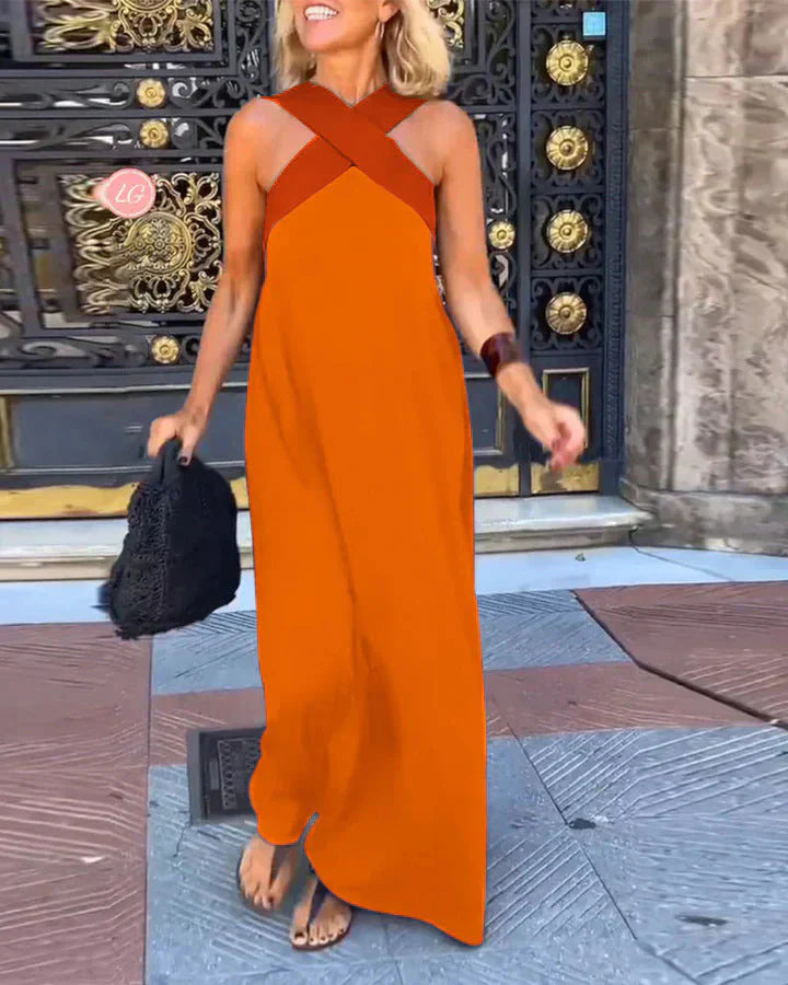 Hazel – Wrap-Front Maxi Dress