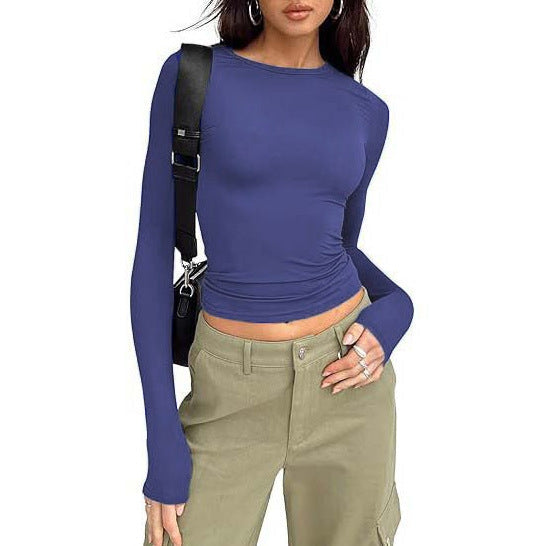 Angela – Chic Asymmetrical Flounce Sleeve Blouse