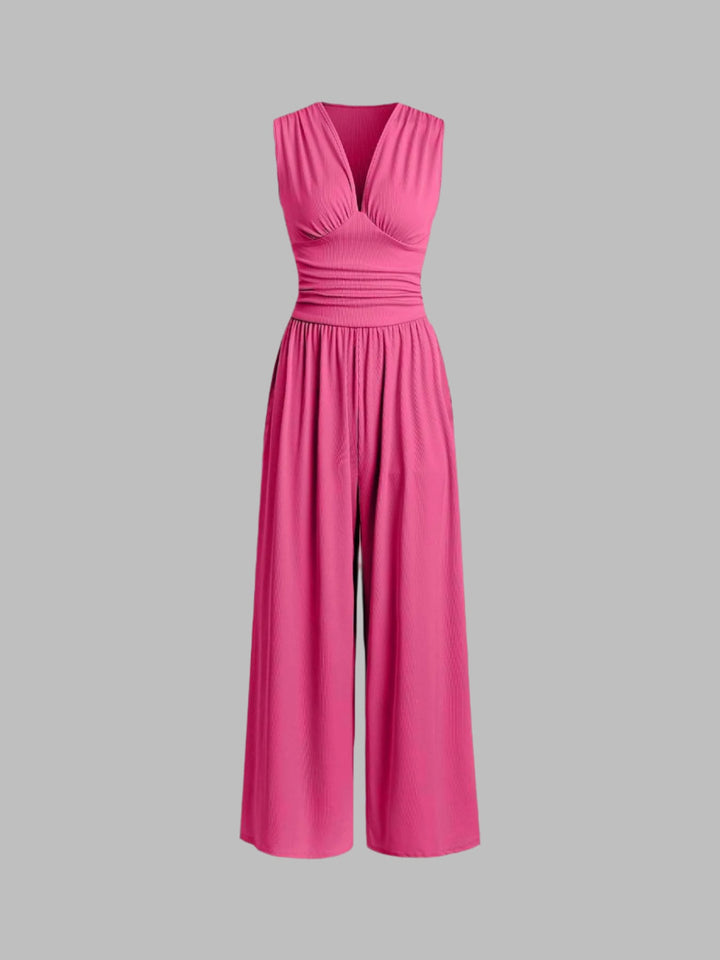 Charity – Chic Sleeveless Wide Leg Jumpsuit