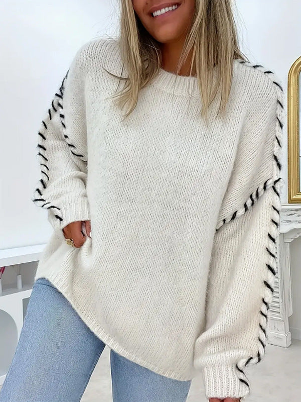 Teresa – Comfy Drop Shoulder Long Sleeve Sweater