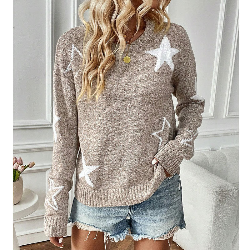 Stephanie – Casual Drop Shoulder Long Sleeve Sweater