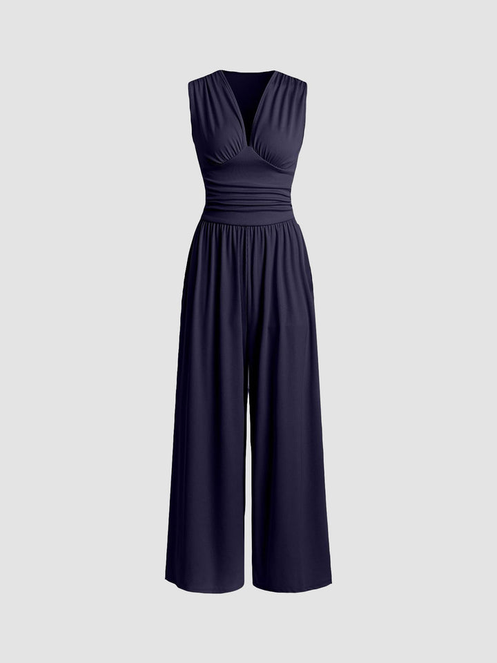 Charity – Chic Sleeveless Wide Leg Jumpsuit