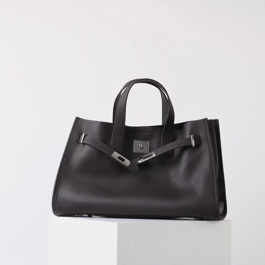 Beverley – Large Capacity Genuine Leather Tote Bag for Work and Travel