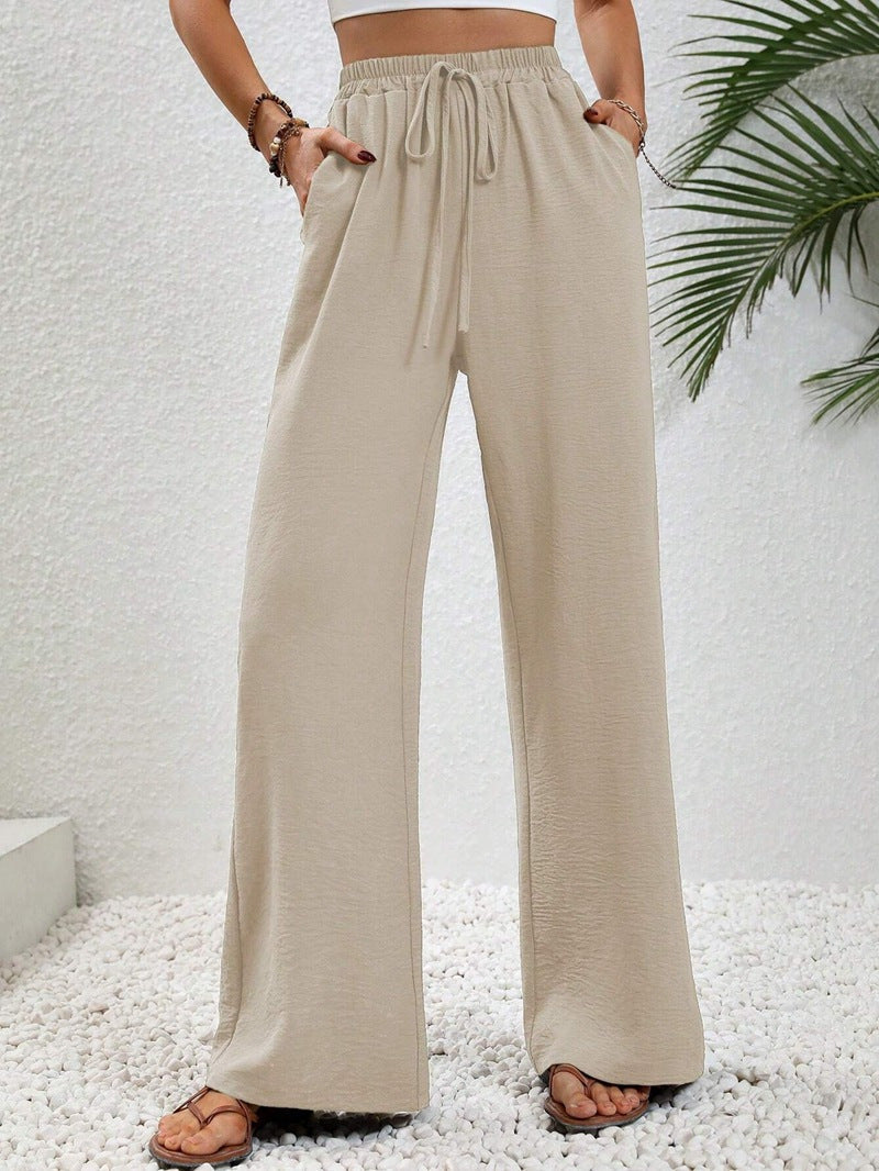 Betty – Casual Wide Leg Drawstring Trousers