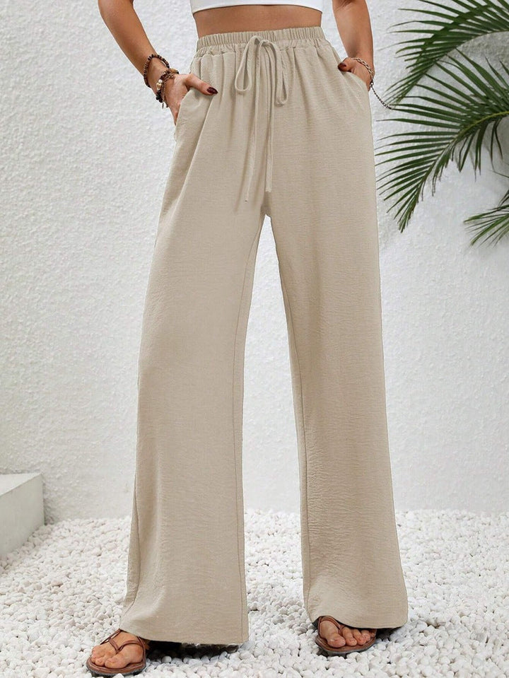 Betty – Casual Wide Leg Drawstring Trousers