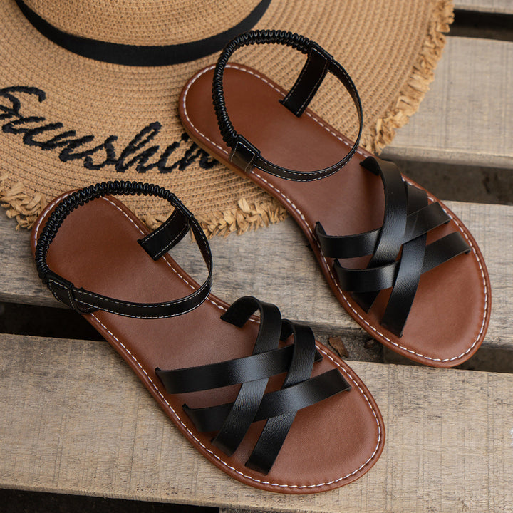 Eileen – Casual Non-Slip Cross Flat Sandals