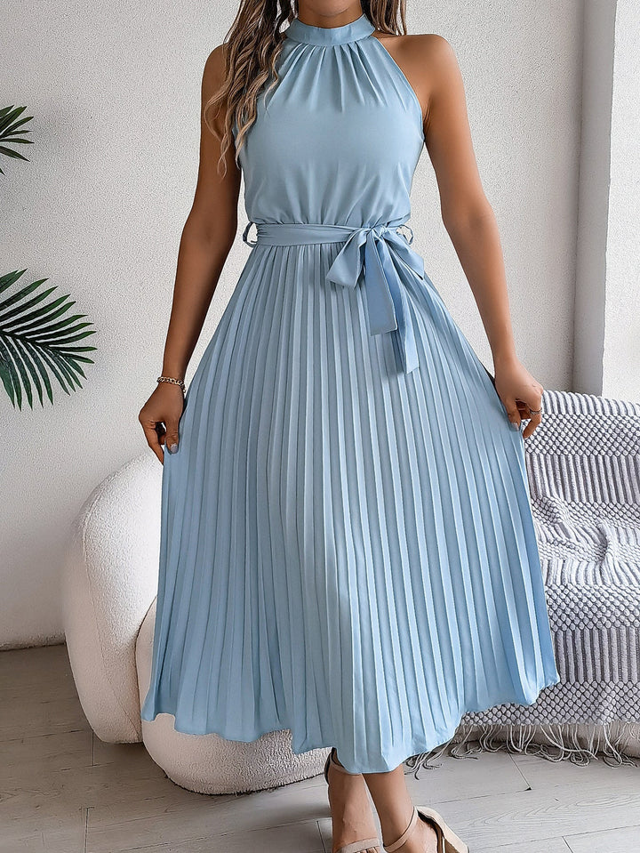 Lottie – Graceful Pleated Midi Dress