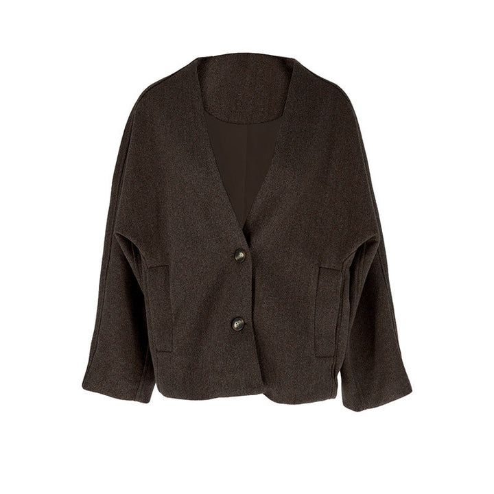 Lucinda – Casual Long Sleeve Collared Crop Jacket