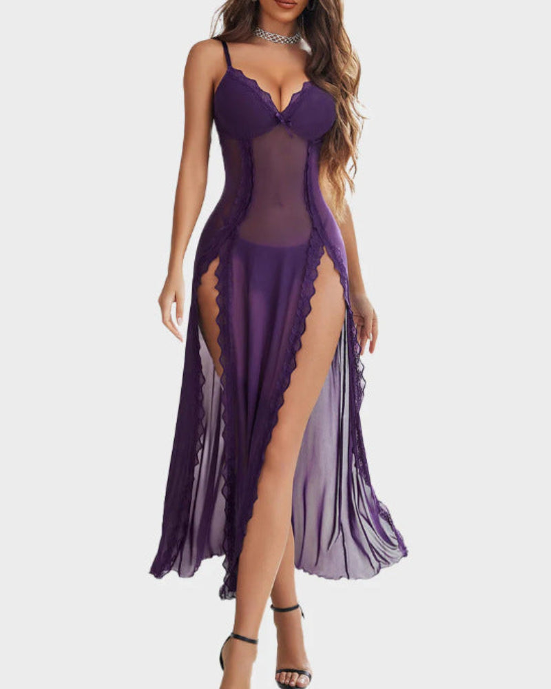 Teresa – Casual V-Neck Maxi Nightdress