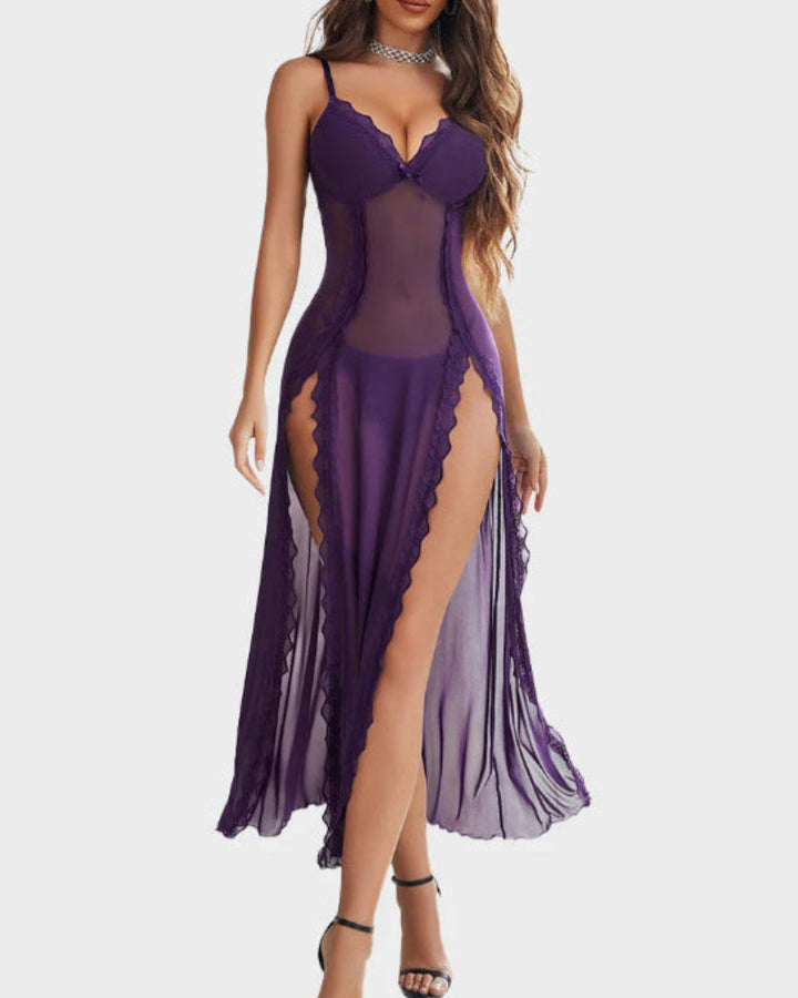Teresa – Casual V-Neck Maxi Nightdress