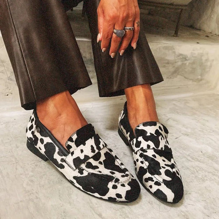 Francesca – Patterned Slip-On Loafers
