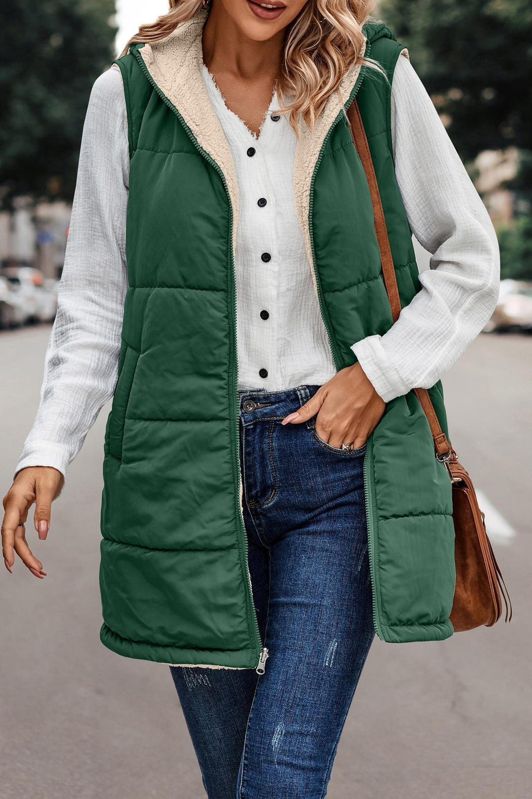 Lottie – Reversible Warm Hooded Vest