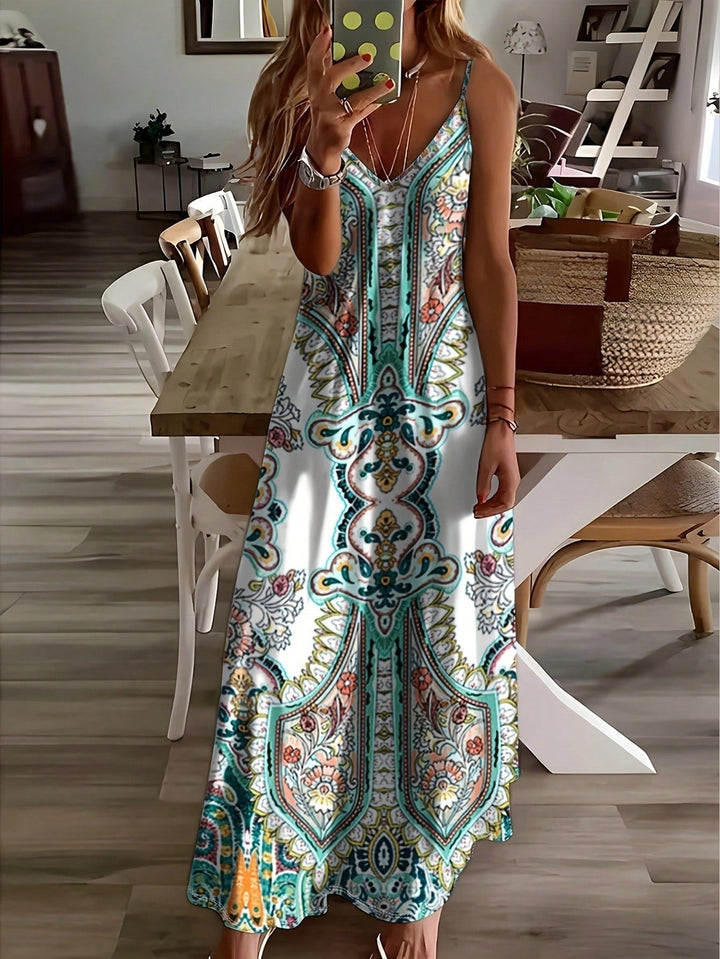 Eileen – Chic Summer Sleeveless Strap Maxi Dress