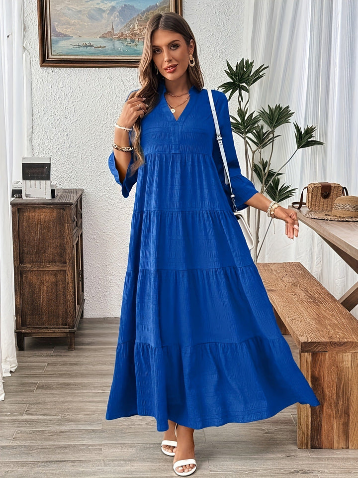 Stella – Casual V-Neck Summer Maxi Dress