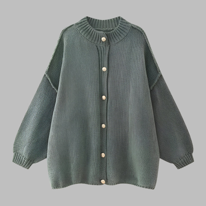 Gani – Classic Button-Up Long Sleeve Cardigan