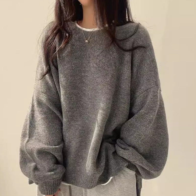 Sally – Casual Long Sleeve Round Neck Sweater