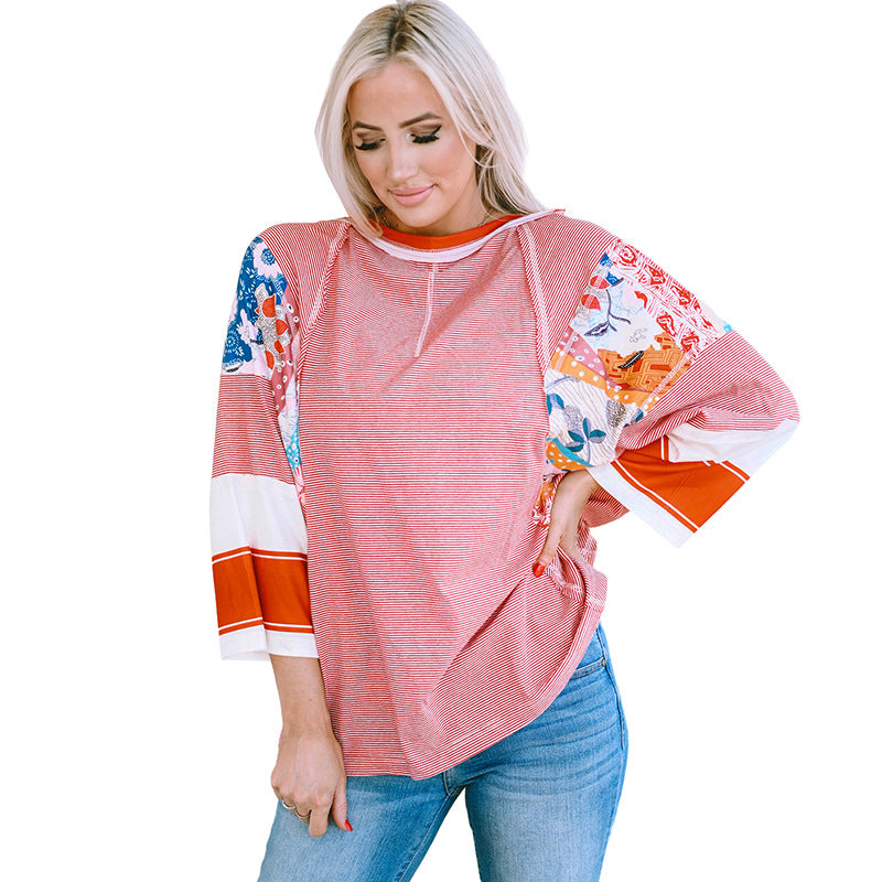 Addie – Lightweight Patchwork Batwing Top