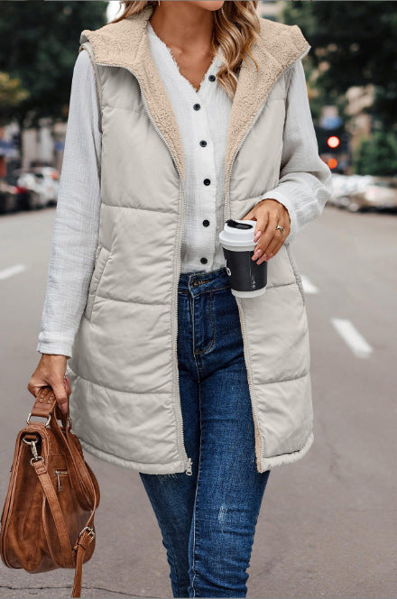Lottie – Reversible Warm Hooded Vest