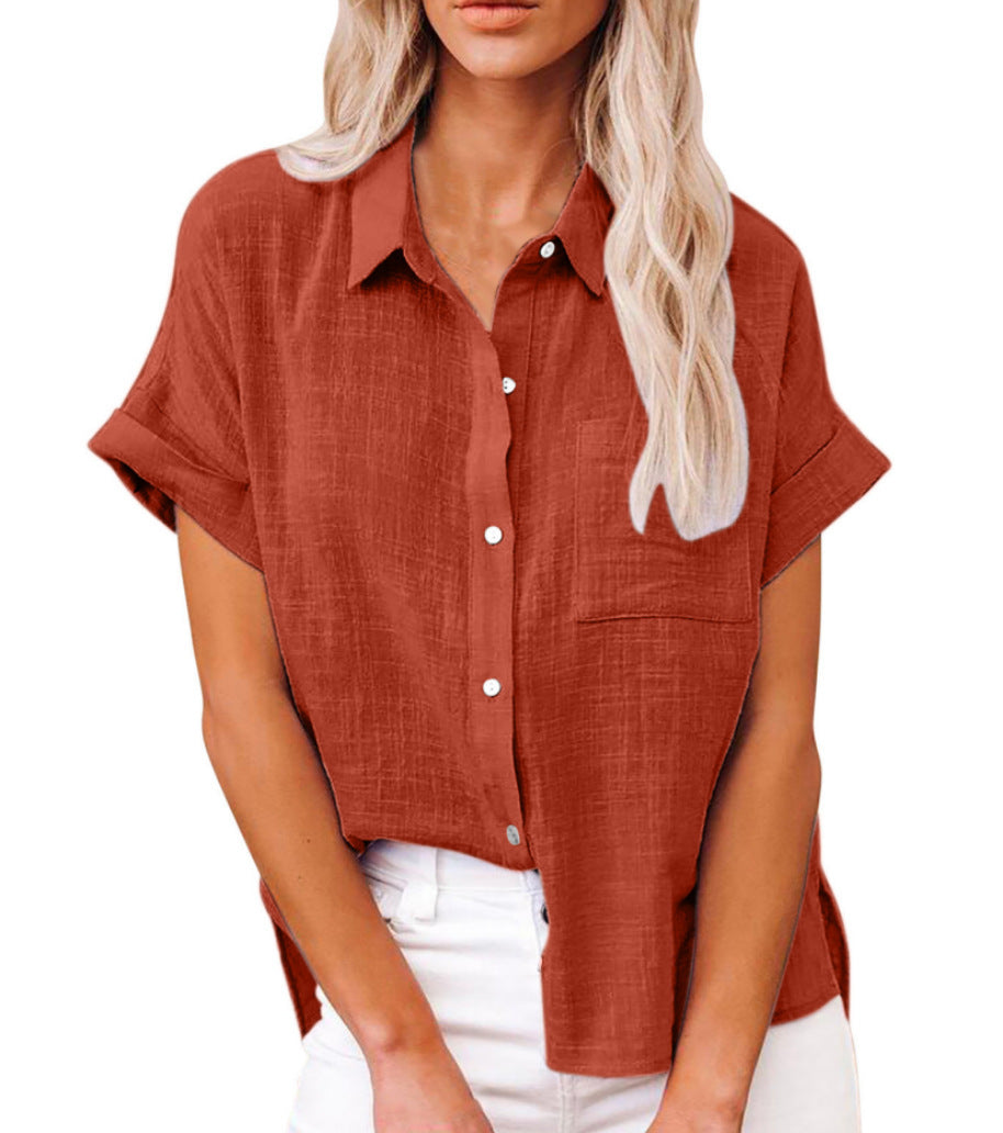 Sonia – Comfy Casual Button-Up Blouse