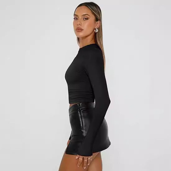 Angela – Chic Asymmetrical Flounce Sleeve Blouse