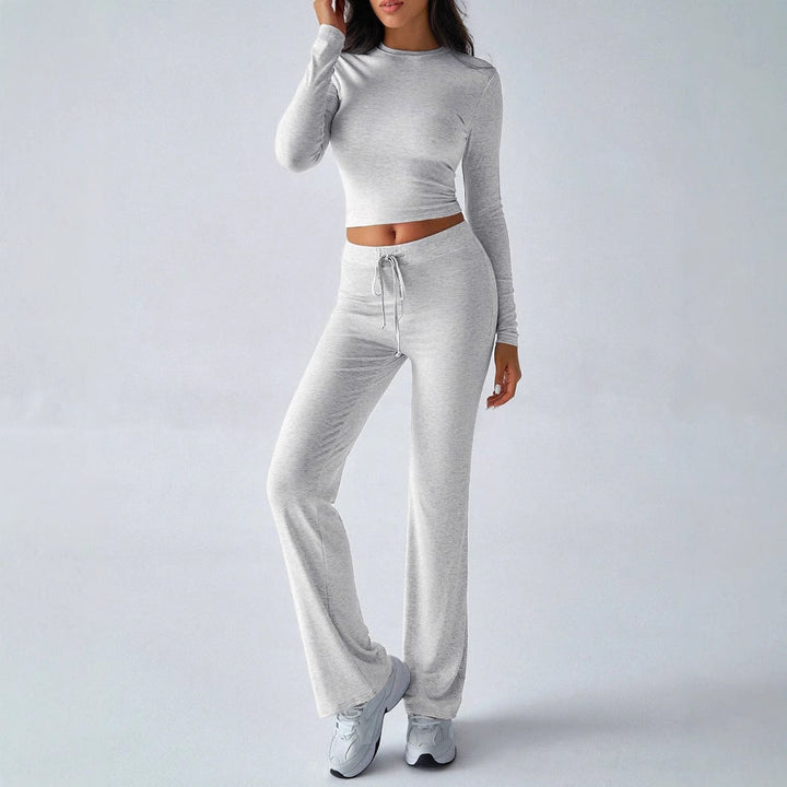 Cynthia – Comfy Zip Up Hooded Sweatshirt and Elastic Waist Pants Set