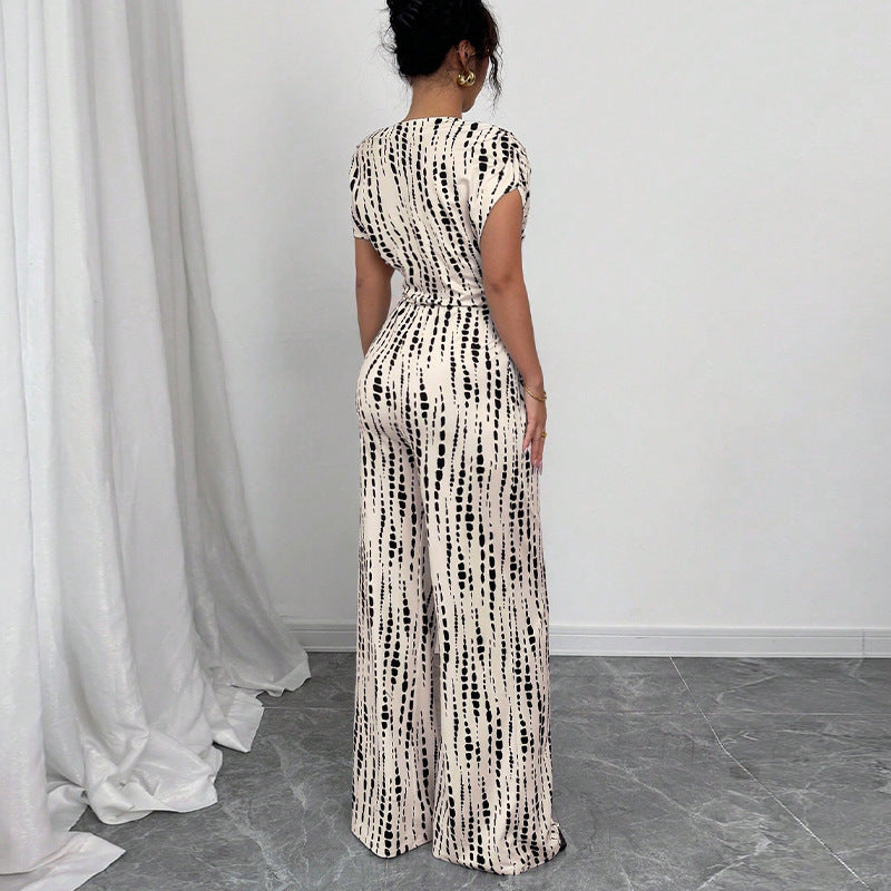 Betty – Classy Wide Leg Oblique Strap Jumpsuit