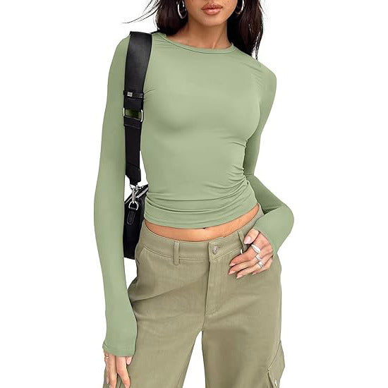Angela – Chic Asymmetrical Flounce Sleeve Blouse