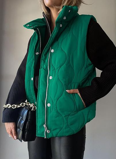 Darcy – Chic Lightweight Button-Up Puffer Vest