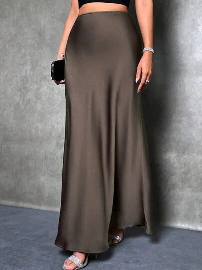 Fiona – Satin High-Waist Skirt
