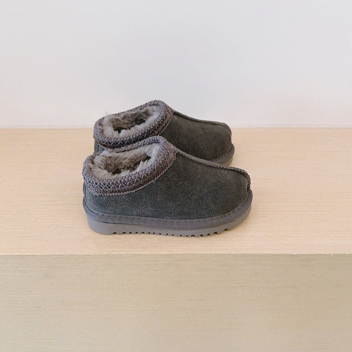 Jean – Comfy Fluffy Suede Braided Outdoor Slippers