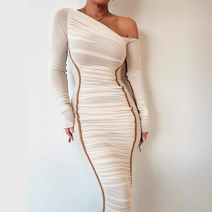 Bente – Classy Bodycon Long Sleeve Midi Dress