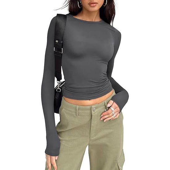 Angela – Chic Asymmetrical Flounce Sleeve Blouse