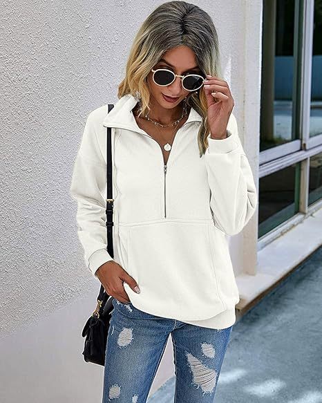 Annie – Lapel Zip-Up Casual Pullover Sweatshirt