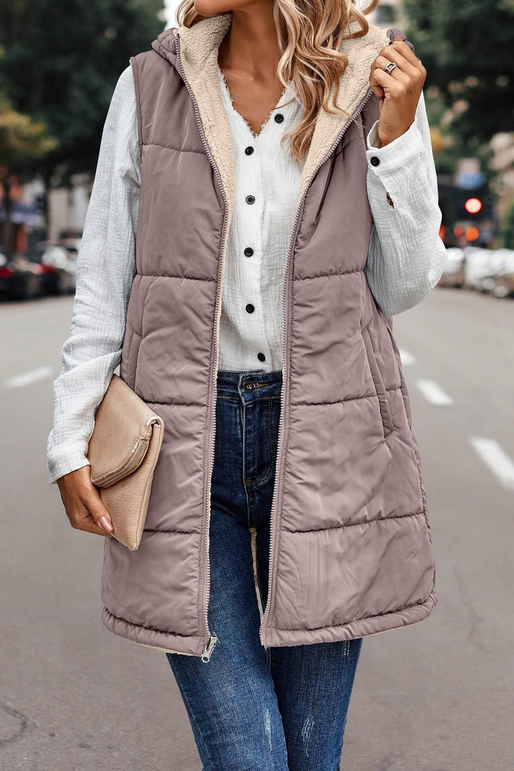 Lottie – Reversible Warm Hooded Vest