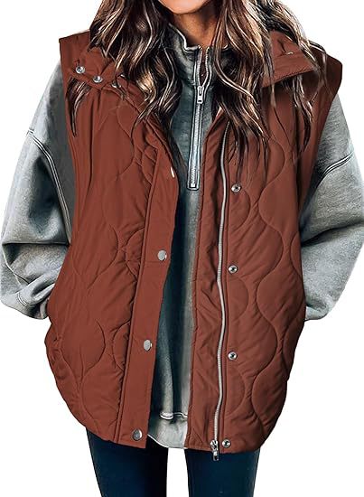 Darcy – Chic Lightweight Button-Up Puffer Vest