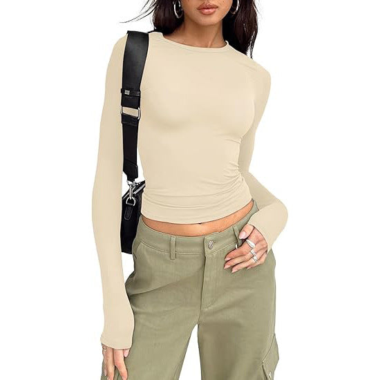 Angela – Chic Asymmetrical Flounce Sleeve Blouse