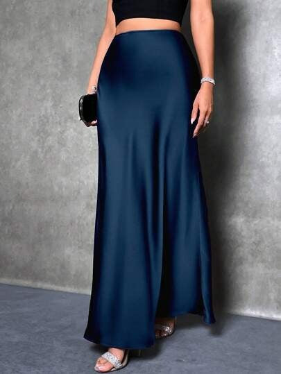 Fiona – Satin High-Waist Skirt