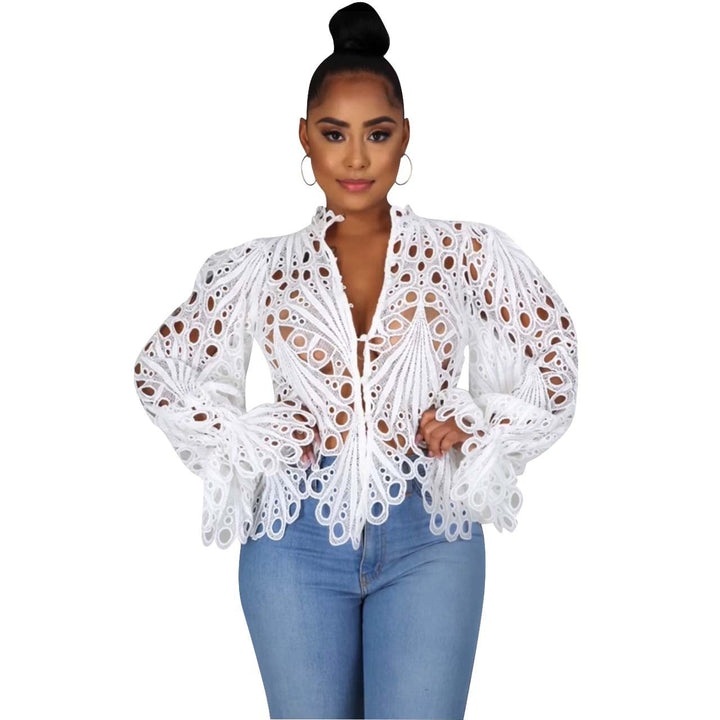 Sonia – Casual Plus Size Ruffle Button-Front Blouse