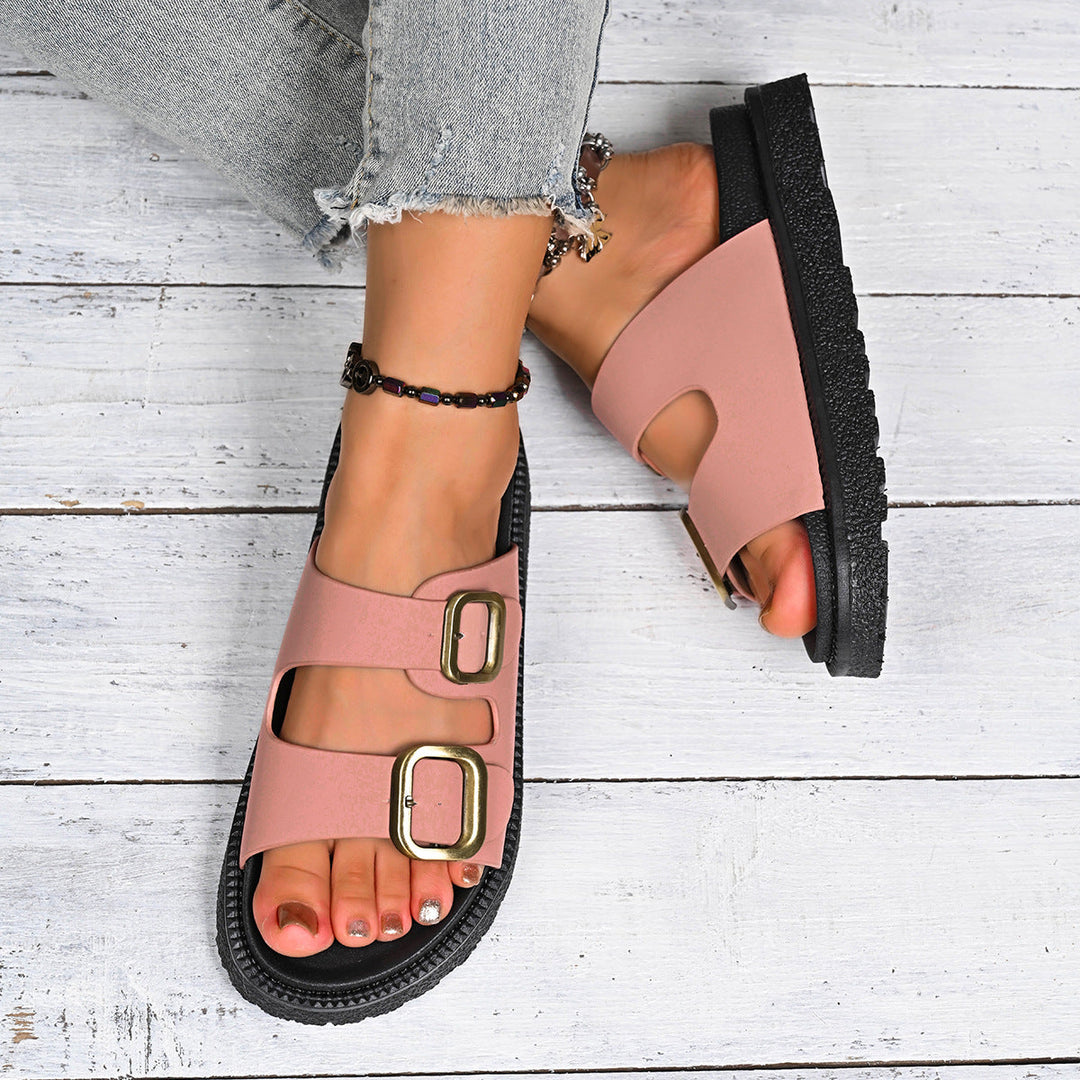 Deirdre – Chic Two-Strap Summer Platform Sandals