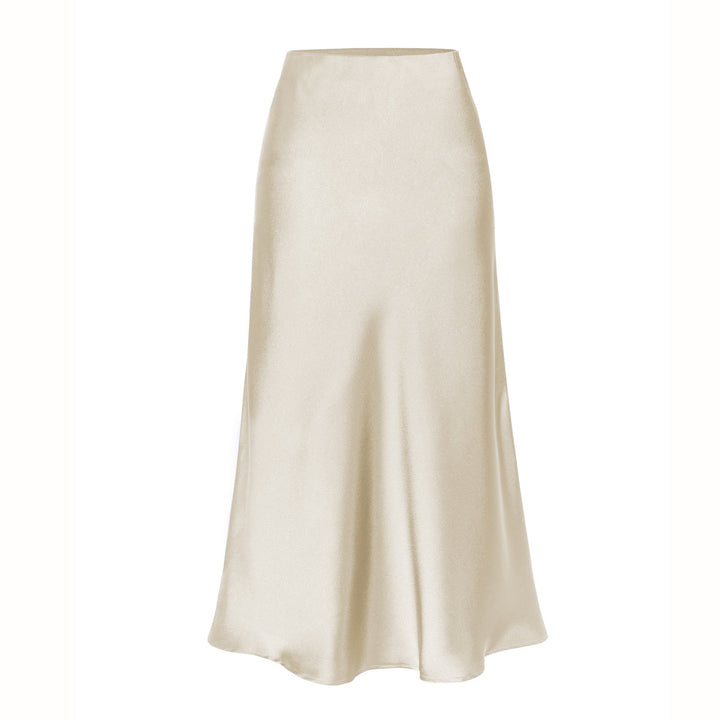 Josie – Elegant High-Waist Side Slit Midi Skirt